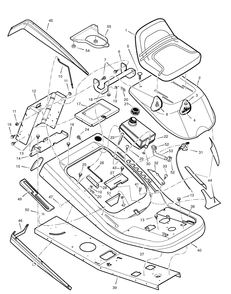 Part Location Diagram of 28X78MA Briggs and Stratton NUT PUSH .188 STUD